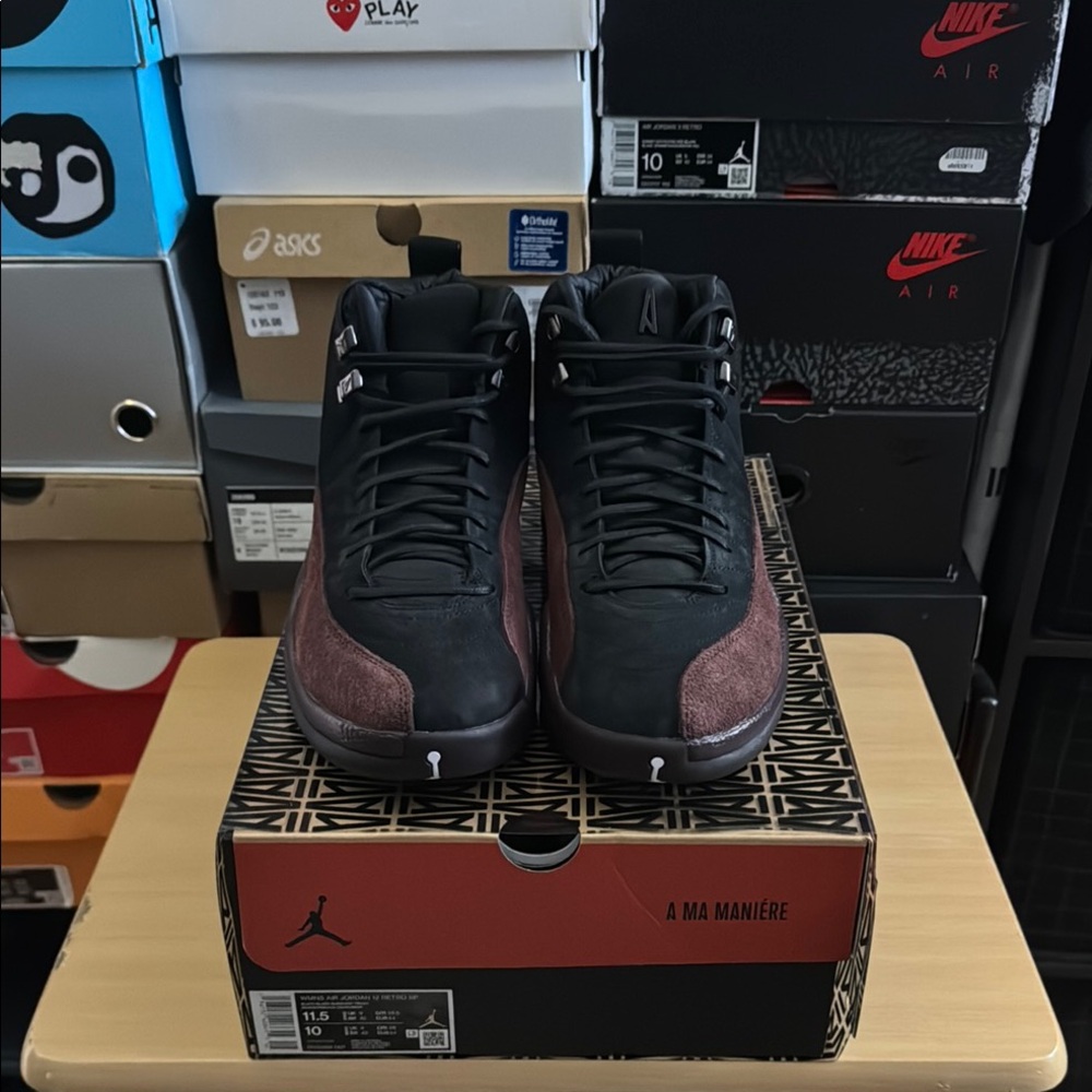 Air Jordan A Ma Maniére Black and Brown Sneakers